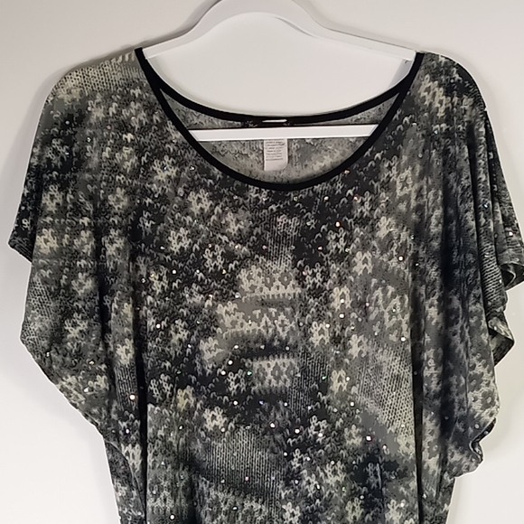 Haley Kelly Fashion Nylon/Spandex Blouse Size XXL - Picture 2 of 14